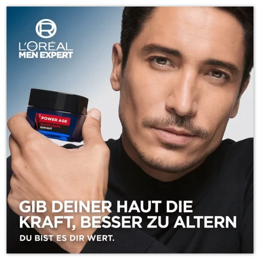 L'Oréal Men Expert Power Age Nachtcrème - Hydratatie & Versteviging geeft kracht