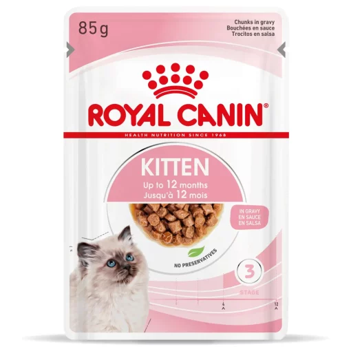 Royal Canin Kitten In Gravy - Kattenvoer 12 x 85 gram