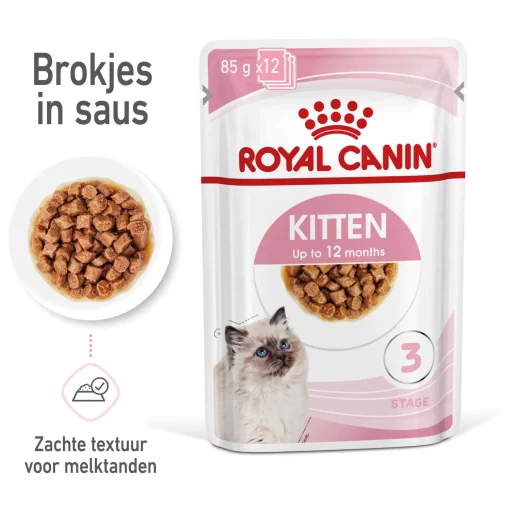 Royal Canin Kitten In Gravy - Kattenvoer 12 x 85 gram