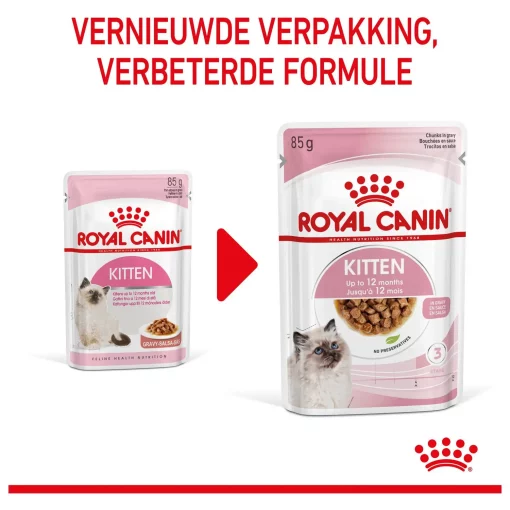 Royal Canin Kitten In Gravy - Kattenvoer 12 x 85 gram