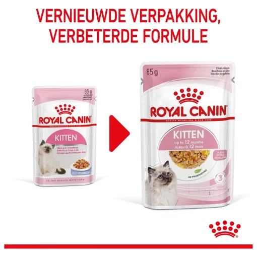 Royal Canin Kitten Portie Jelly - Kattenvoer 12 x 85 gram