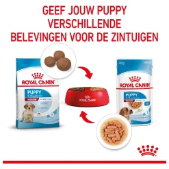 Royal Canin Medium Puppy Hondenvoer 10 x 140 gram 16 Royal Canin Medium Puppy Hondenvoer 10 x 140 gram