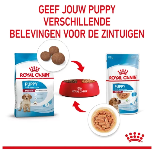 Royal Canin Medium Puppy Hondenvoer 10 x 140 gram