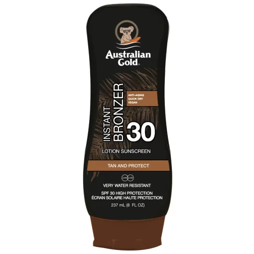 Australian Gold SPF30 Lotion met bronzer 237ml