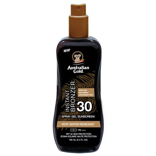 Australian Gold Zonnebrand Spray Gel met Bronzer SPF30 100ml