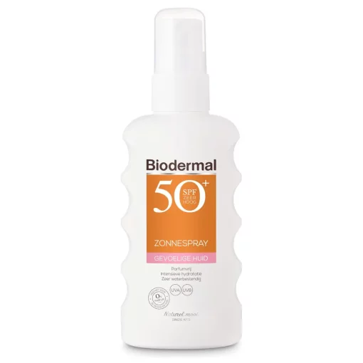 Biodermal Zonnespray SPF50 175ml Gevoelige huid & waterresistent