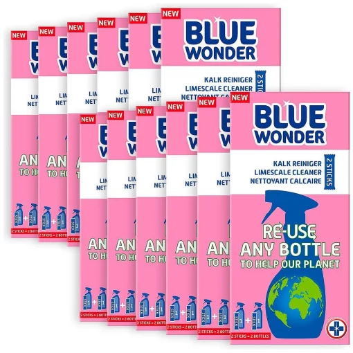 Blue Wonder Herbruikbare Kalkreiniger Sticks (12 x 2 stuks) Duurzaam & Krachtig