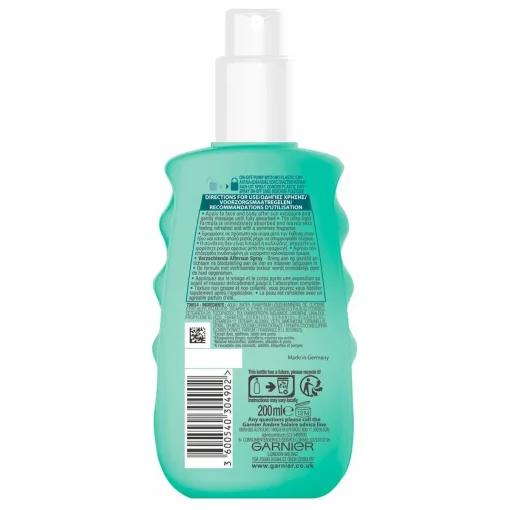 Garnier Aftersun Spray 200ml Hydrateert & Kalmeert de Huid na Zonnen backside