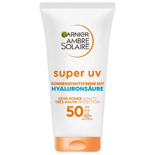 Garnier Ambre Solaire Super UV SPF50 tube voorzijde