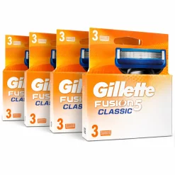 Gillette Fusion 5 Classic 12-Pack Glad scheren zonder irritatie