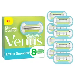 Gillette Venus Extra Smooth 8-pack navulmesjes voor een glad resultaat