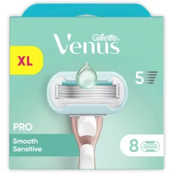 Gillette Venus Pro Smooth Sensitive (8-pack) voorzijde verpakking