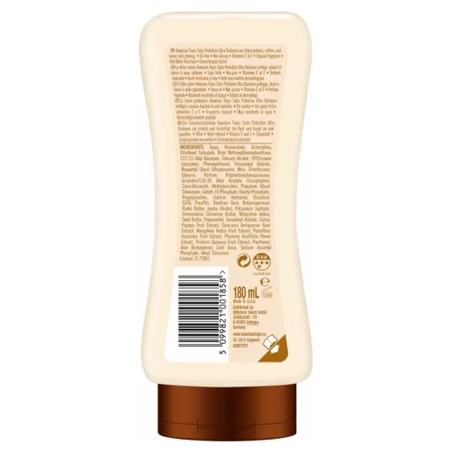 Hawaiian Tropic Satin Protection SPF50 180ml backside