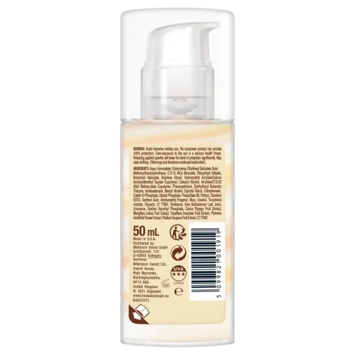 Hawaiian Tropic Silk Hydration Air Soft Face SPF30 50ml achterzijde