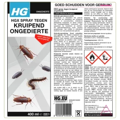 HGX Spray Tegen Kruipend Ongedierte (400ml) 6 Weken Bescherming!