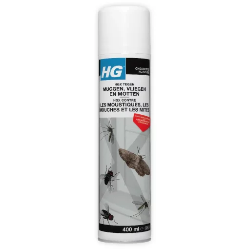 HG. Tegen Muggen Vliegen Motten Spray (400 ml)