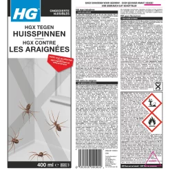 HGX tegen Huisspinnen (400ml) – Effectieve anti-spinnen spray voor thuis label