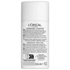 L’Oréal Bright Reveal SPF50 flacon achterzijde