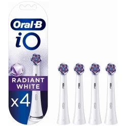 Oral-B iO Radiant White Opzetborstels 4-Pack Wittere tanden