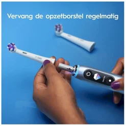 Oral-B iO Radiant White Opzetborstels 4-Pack vervang op tijd