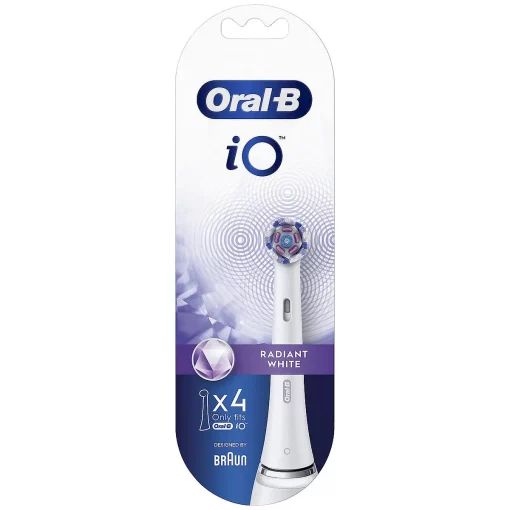 Oral-B iO Radiant White Opzetborstels 4-Pack voorzijde