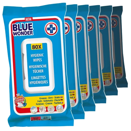 Blue Wonder Hygienische Doekjes 480 stuks (6x80)