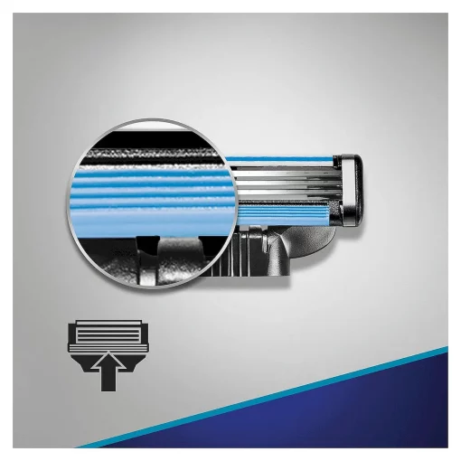 Gillette Mach3 Turbo 8 scheermesjes voor ultiem comfort detailview