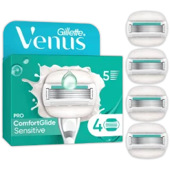 Gillette Venus Pro Comfortglide Sensitive 4-Pack Gladde huid zonder irritatie