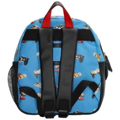 Zebra Trends Boys Rugzak Aquablauw achterzijde