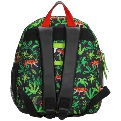 Zebra Trends Boys Rugzak Zwart-Groen achterzijde