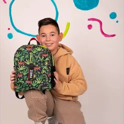 Zebra Trends Boys Rugzak Zwart-Groen model
