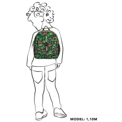 Zebra Trends Boys Rugzak Zwart-Groen op schaal