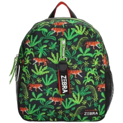 Zebra Trends Boys Rugzak Zwart-Groen voorzijde