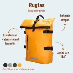 Beagles Tokyo Rugzak 15.6 inch Waterproof en Urban