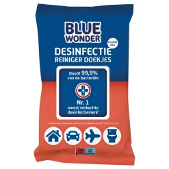 Blue Wonder Desinfectie Reiniger Doekjes