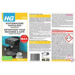 HG koffiemachine ontkalker citroenzuur 500ml