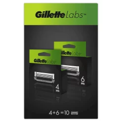 Gillette Labs Scheermesjes 10-pack (4+6) Ultraglad & Irratievrij