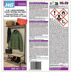 HG 4 in 1 beschermer voor textiel 300ml Tegen water & vlekken