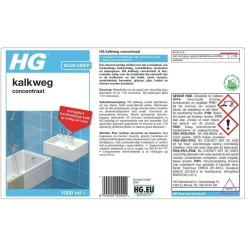 HG Kalkweg Concentraat 1 Liter Tegen kalk, roest & urinesteen