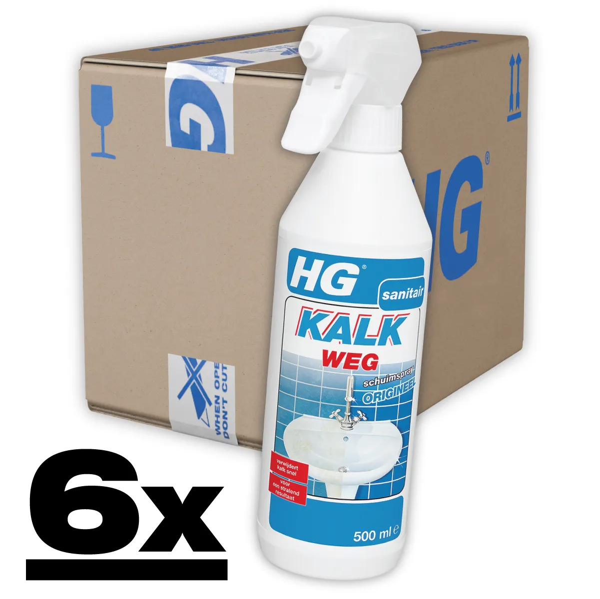 HG Kalkweg Schuimspray 6x500ml – Verwijdert kalkaanslag snel 3 HG Kalkweg Schuimspray 6x500ml – Verwijdert kalkaanslag snel