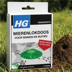 HG Mierenlokdoos BUITEN en binnen 2-Pack Dood Mieren En Hun Nest!