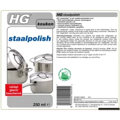 HG Staalpolish 250ml Reiniging & Glansherstel in één