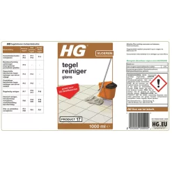 HG Tegelreiniger Glans 1 Liter Herstelt glans en reinigt diep