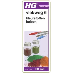 HG Vlekweg 6 50ml Voor ballpoint-, bier- & kleurvlekken