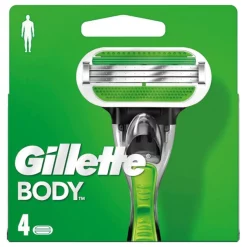 Gillette Body 4-Pack Perfecte scheerbeurt voor je lichaam!