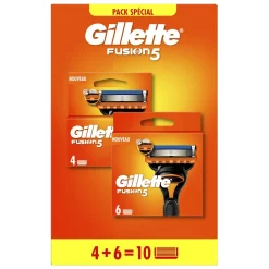 Gillette Fusion5 Navulmesjes 10-Pack Glad & Irritatievrij Scheren