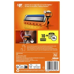 Gillette Fusion5 Navulmesjes 10-Pack Glad & Irritatievrij Scheren