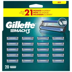 Gillette Mach3 Scheermesjes 20-Pack - The Best A Man Can Get!