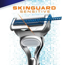 Gillette Skinguard Sensitive 1 houder met 2 scheermesjes