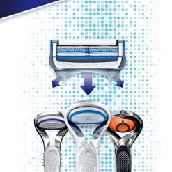 Gillette Skinguard Sensitive 1 houder met 2 scheermesjes